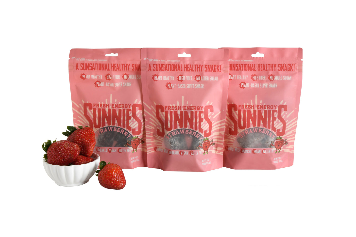 Fresh Energy Sunnies - Strawberry - 3 Pack